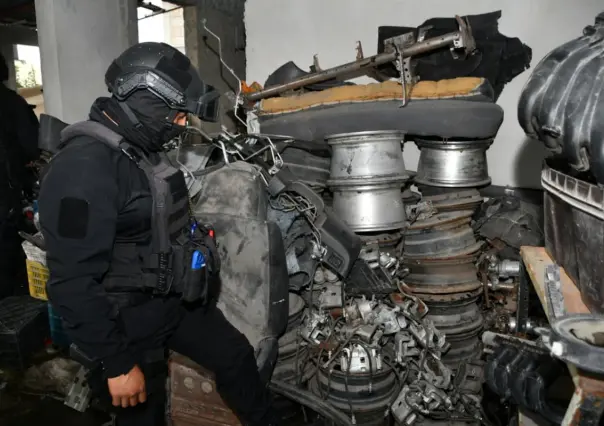 "Operación Fortaleza" en Edomex asegura 21 inmuebles, 20 vehículos y 66 toneladas de autopartes
