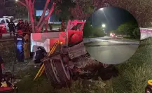 Cerrado un tramo del periférico de Mérida por un accidente entre una camioneta y un tractocamión