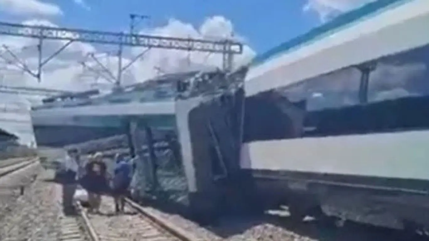 Se descarrila Tren maya. Foto: Redes