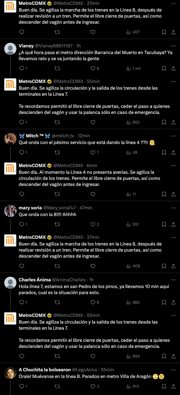 Reportar retrasos en Líneas 1, 2, 4, 7 y B.