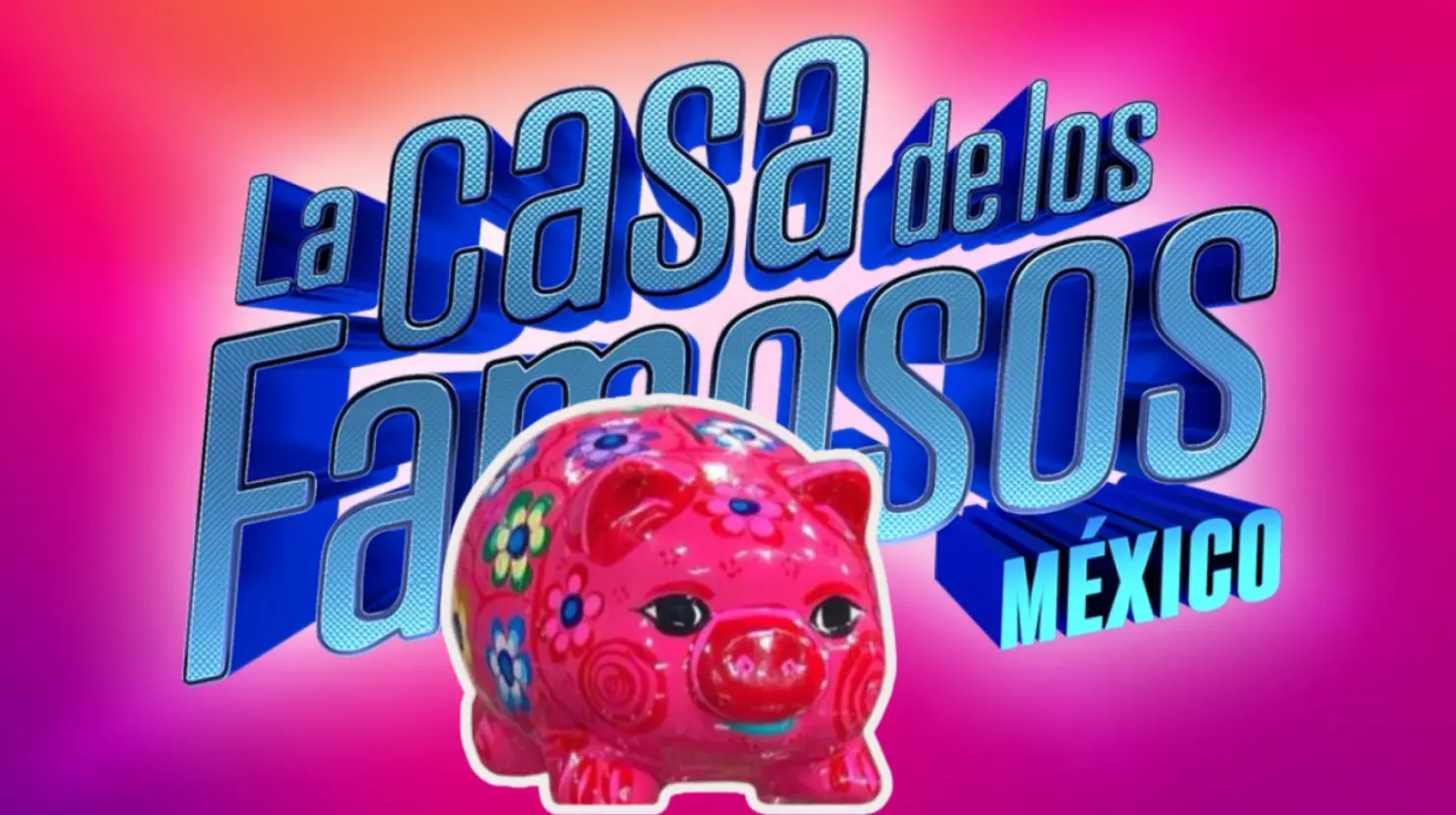 El cerdito de la suerte es la dinámica que se usará este miércoles entre los habitantes de LCDLFMX 2025 para que puedan hacer su nominación. Foto. Especial/Canva.