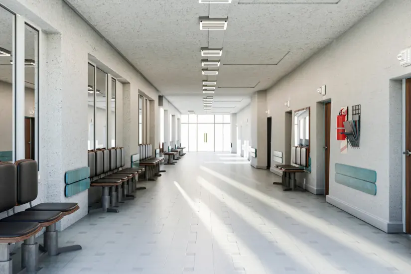 Imagen ilustrativa del interior de un hospital moderno. Foto: Freepik 