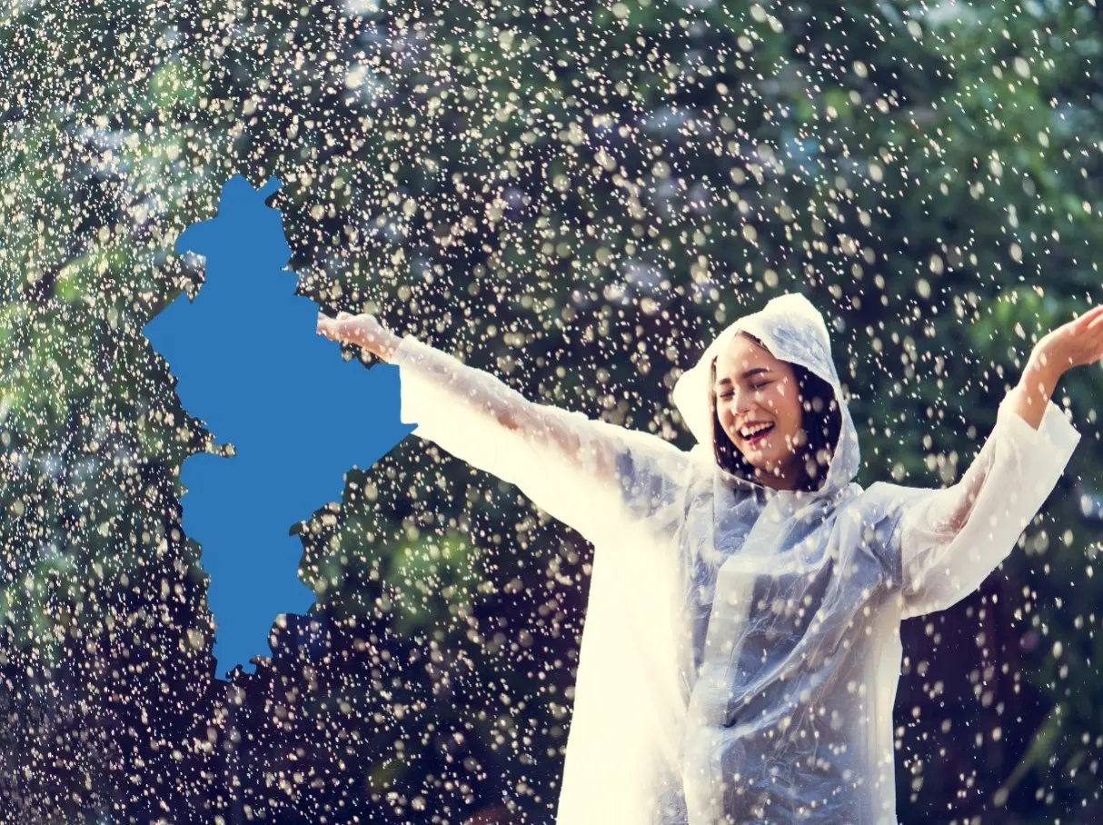 El pronóstico de lluvia que se encuentra activo en el área metropolitana de Monterrey, pinta para mejorar la calidad del aire. Foto:  Canva.