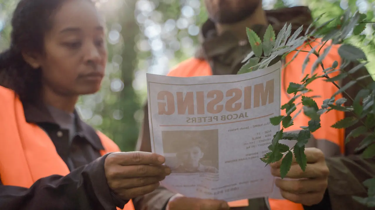 Ciudadanos revisan carteles de búsqueda de personas desaparecidas. Foto: Canva