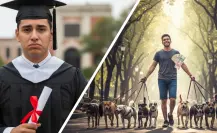Gana más paseando perros que ejerciendo su carrera: la historia de ingenieros en CDMX