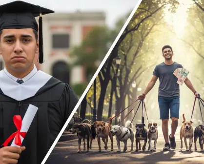 Gana más paseando perros que ejerciendo su carrera: la historia de ingenieros en CDMX