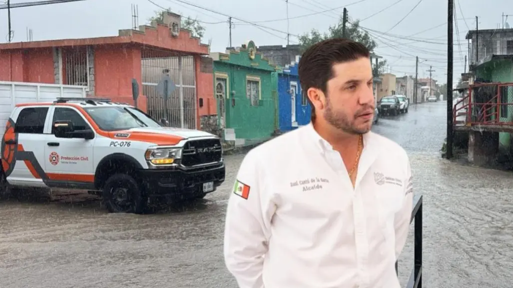 Raúl Cantú refuerza medidas preventivas por lluvias en Salinas Victoria