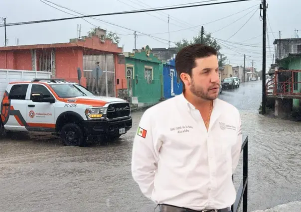 Raúl Cantú refuerza medidas preventivas por lluvias en Salinas Victoria