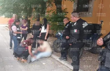 Elementos de la Policía Estatal frustran autolesión de varón en el centro de la ciudad 