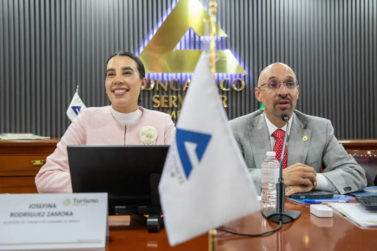 Josefina Rodríguez Zamora y Octavio de la Torre de Stéffano Foto: X(Twitter) @SECTUR_mx