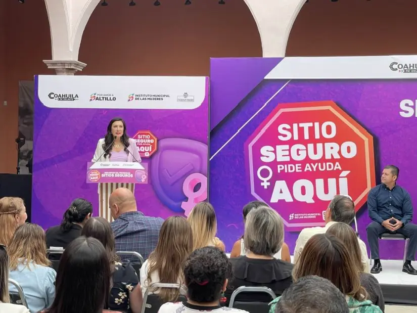 Presentación de la iniciativa  Sitios Seguros, en Saltillo / Foto: Diana González Soto