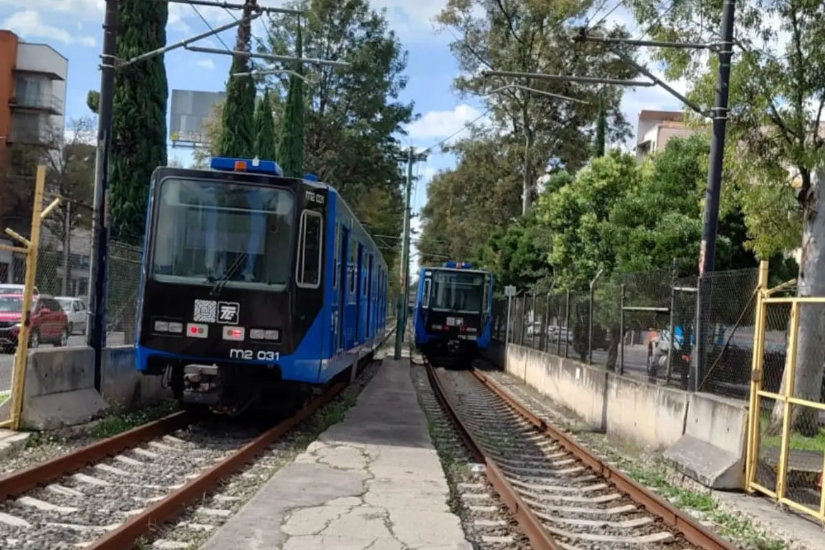 Tren Ligero en CDMX. Foto: X (@STECDMX)