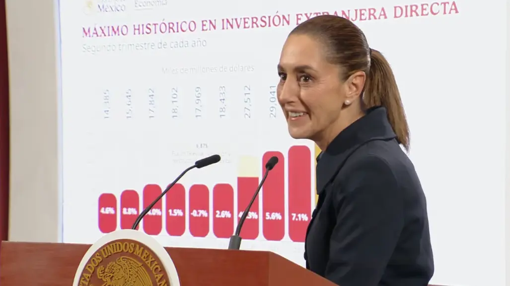 Claudia Sheinbaum presume suma histórica de inversión extranjera: ni los aranceles pudieron con la economía mexicana