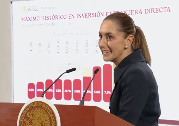 Claudia Sheinbaum presume suma histórica de inversión extranjera: ni los aranceles pudieron con la economía mexicana