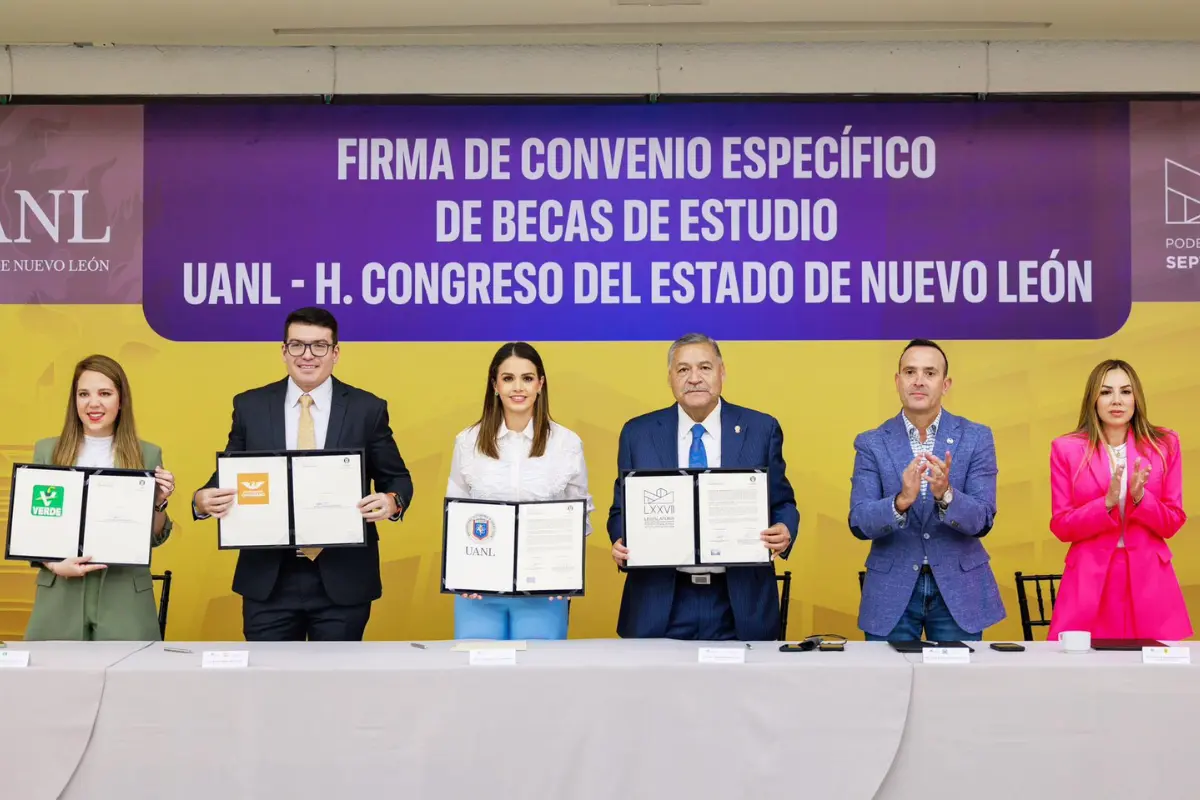 Con esta firma, el Congreso y la UANL reiteraron su compromiso mutuo de ampliar la cobertura y facilitar el acceso a la educación/Foto: Diego Ovalle