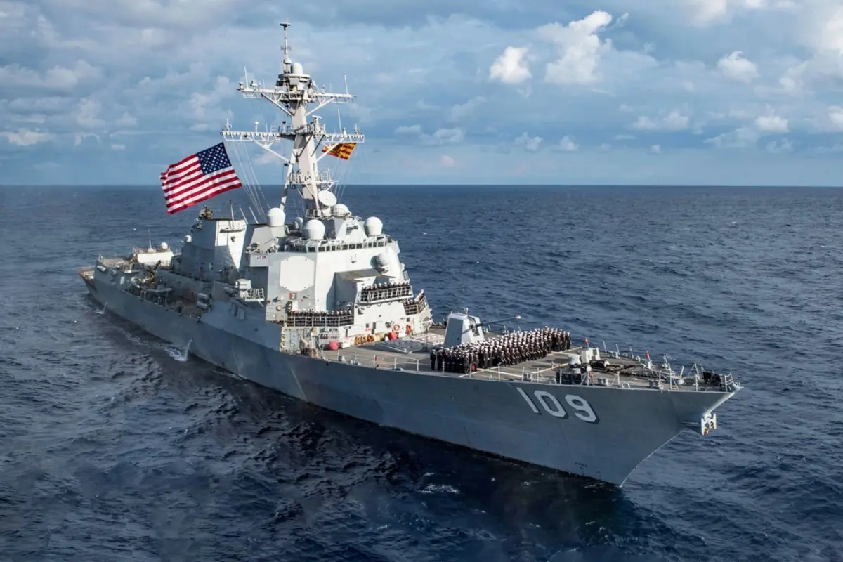Buque USS Gravely Foto: X(Twitter) @virtuck