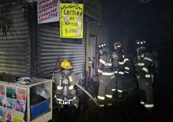 VIDEO | Fuerte incendio en el Mercado Juárez desata la movilización en Monterrey
