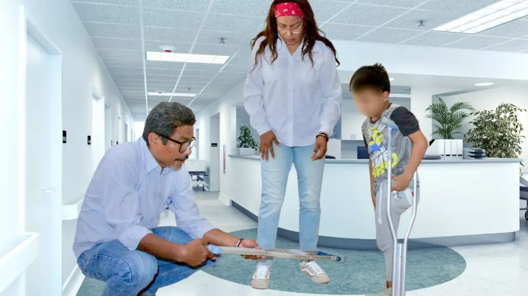 Los Cabos: buscan ayuda con prótesis para un niño que perdió la pierna en un accidente