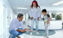 Los Cabos: buscan ayuda con prótesis para un niño que perdió la pierna en un accidente