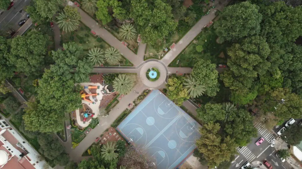 Este parque tranquilo en la Colonia del Valle es ideal para pasear a tu perro sin molestias