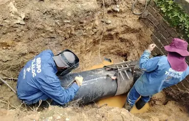 Atienden cinco fugas en Edomex y mejoran suministro de agua para 150 mil habitantes