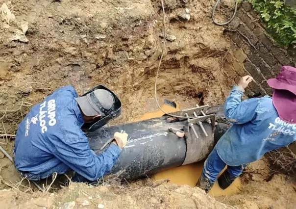 Atienden cinco fugas en Edomex y mejoran suministro de agua para 150 mil habitantes