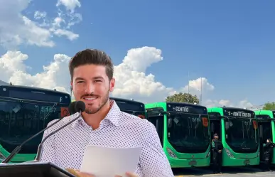 Samuel García entrega nuevas unidades para la ruta 224 Arboledas-Monte Cristal-Centro