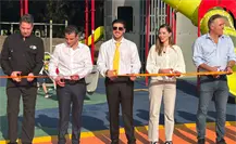 Samuel García inaugura nueva área de juegos infantiles en Parque Fundidora Samuel García inaugura nueva área de juegos infantiles en Parque Fundidora