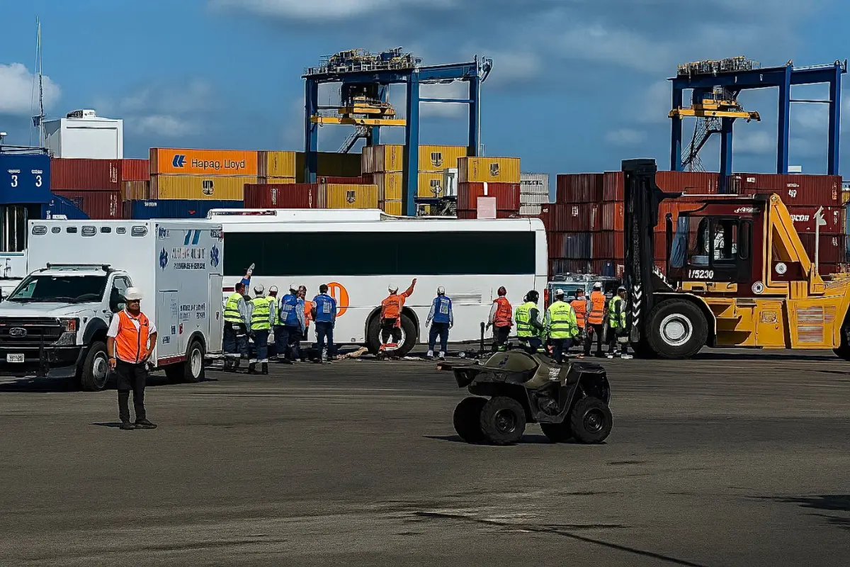 El trágico incidente se registró en la zona industrial del puerto de Altamira. Foto: Axel Hassel