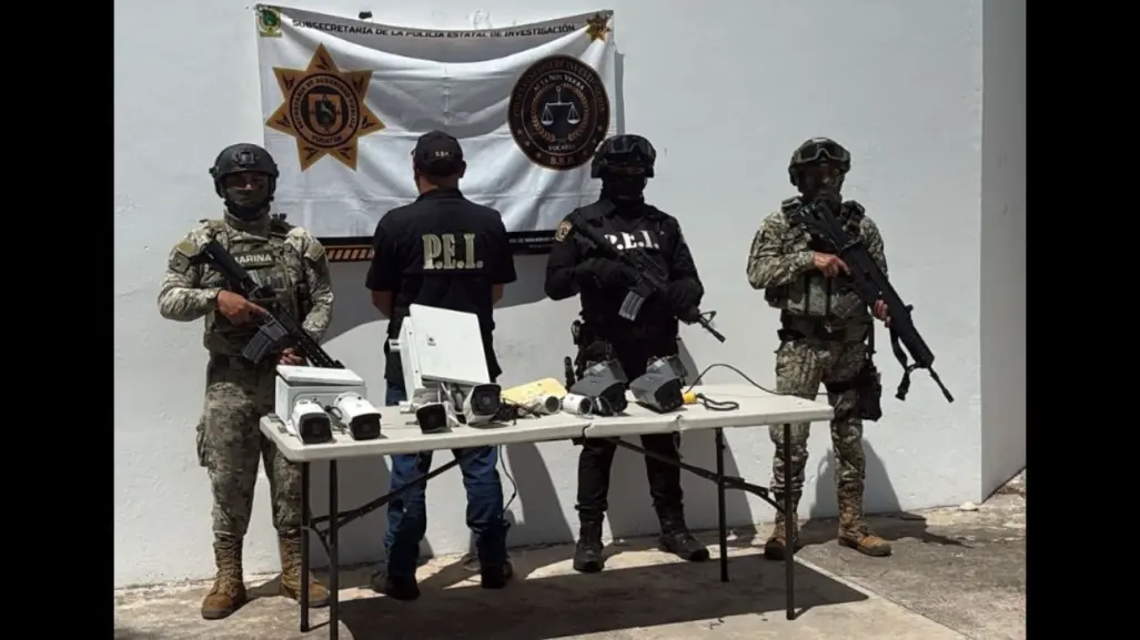 Operativo en Yucatán: SSP retira cámaras de seguridad ilegales instaladas en la vía pública