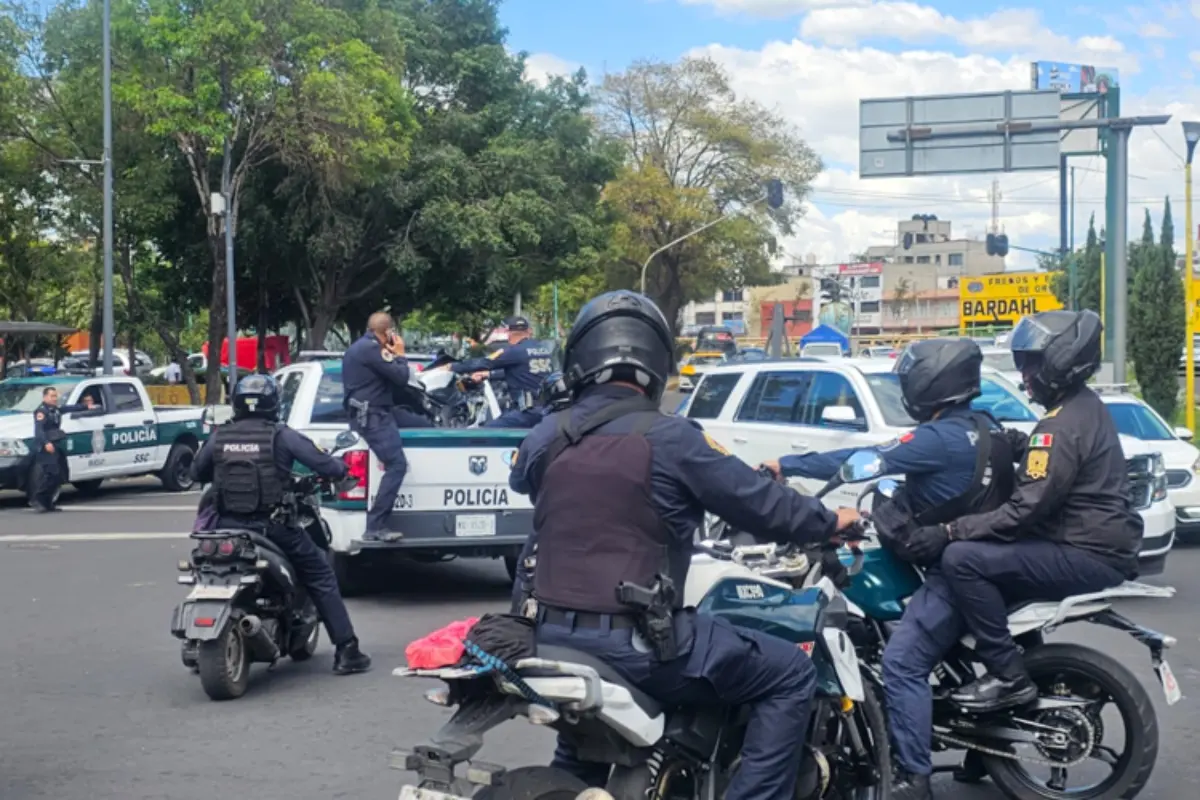 Personal de la SSC en operativo que terminó en muerte. Foto: Luis Antonio Alfaro