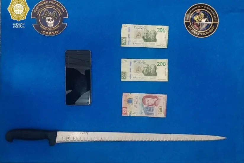 Armas encontrados en Xochimilco. Foto: SSC CDMX