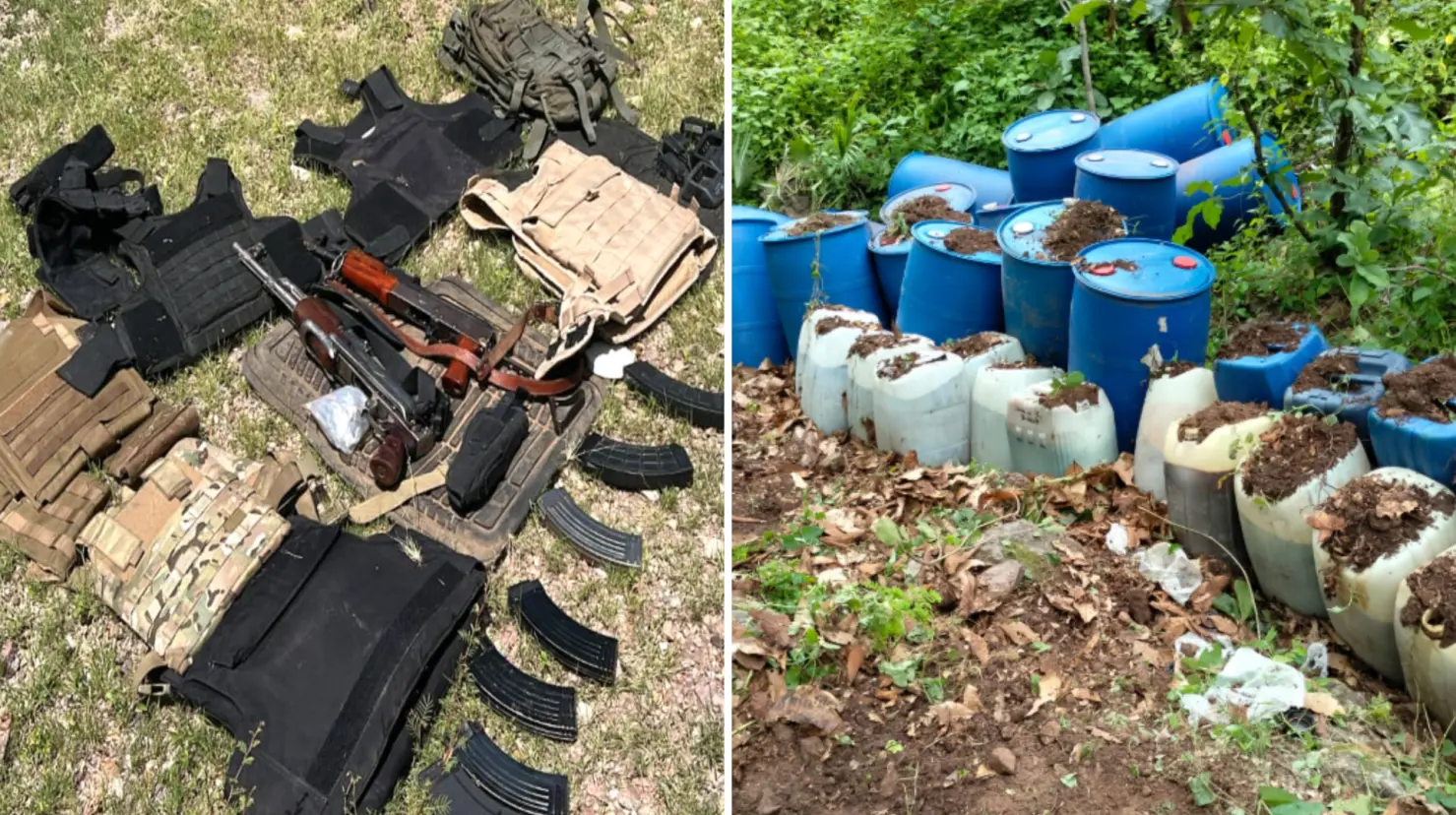 Operación Frontera Norte: decomisan más de 59 toneladas de droga y 5 mil armas. Foto: Gabinete de Seguridad del Gobierno de México