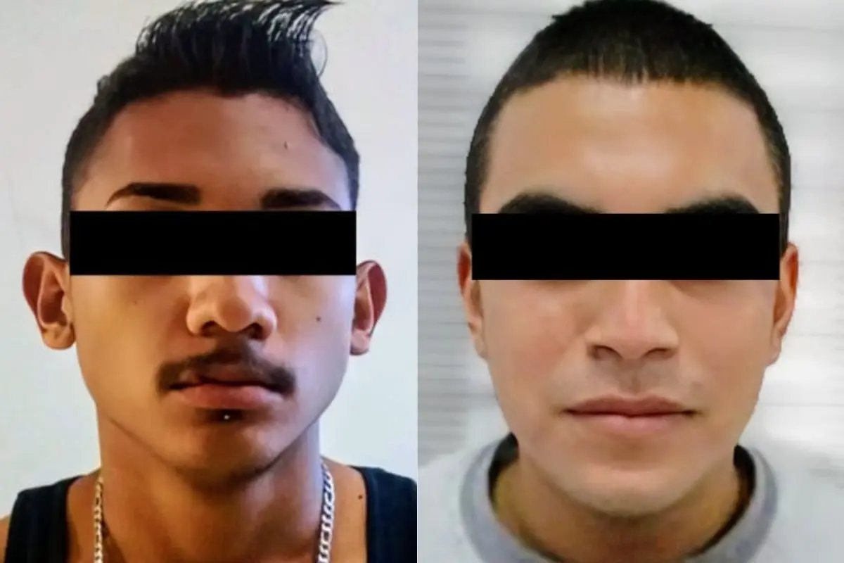 Los detenidos fueron identificados como Erick “N” y Miguel “N” Foto: Fiscalía de Nuevo León