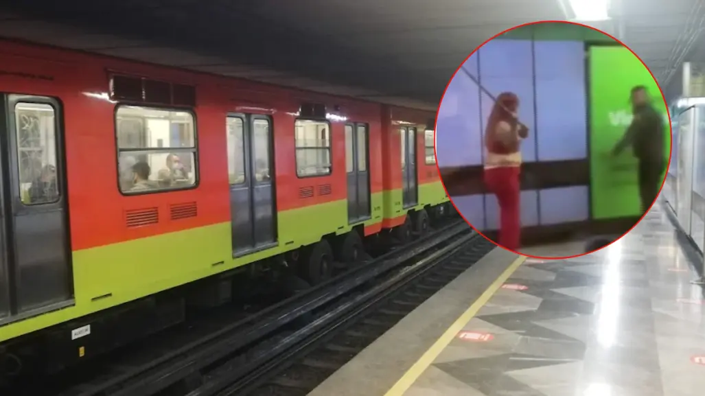 VIDEO | Policía del Metro CDMX recibe golpiza de vendedores ambulantes armados con palos
