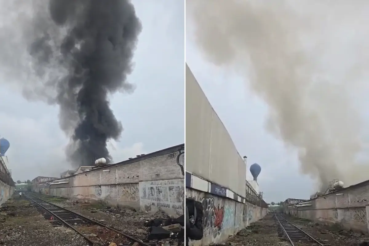 Incendio en bodega de CDMX.     Foto: Captura de pantalla de FB (POSTA CDMX)