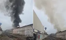 VIDEO I Incendio consume fábrica de hule espuma en Gustavo A. Madero; químicos avivan el fuego