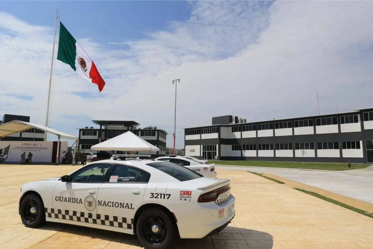 En Mier, un municipio enclavado en la llamada frontera chica de Tamaulipas, fueron inauguradas las instalaciones de la Guardia Nacional. Foto: Carlos García