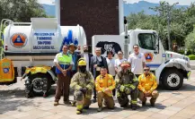 Protección Civil de San Pedro recibe donación de camión cisterna