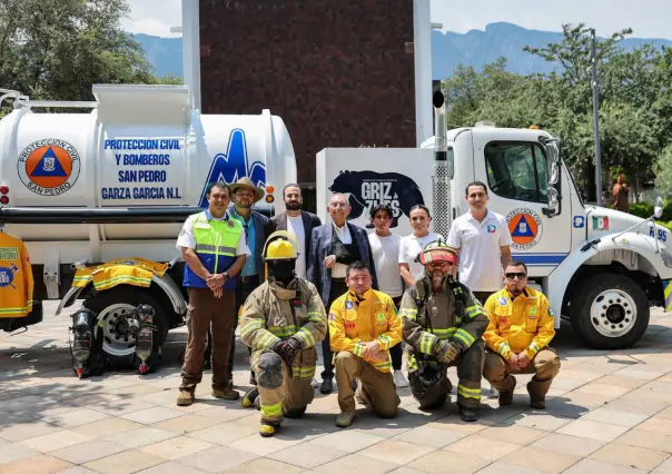 Protección Civil de San Pedro recibe donación de camión cisterna