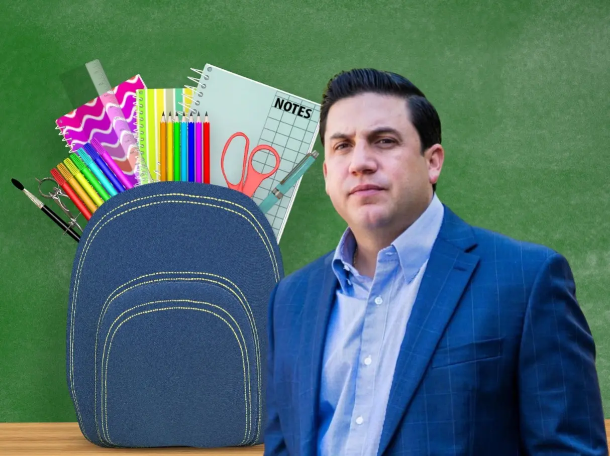 Con esta acción, Raúl Cantú busca fortalecer la educación en Salinas Victoria, asegurando que los alumnos tengan acceso a los materiales necesarios sin que el costo sea un obstáculo para sus familias. Foto: Canva/Raúl Cantú.