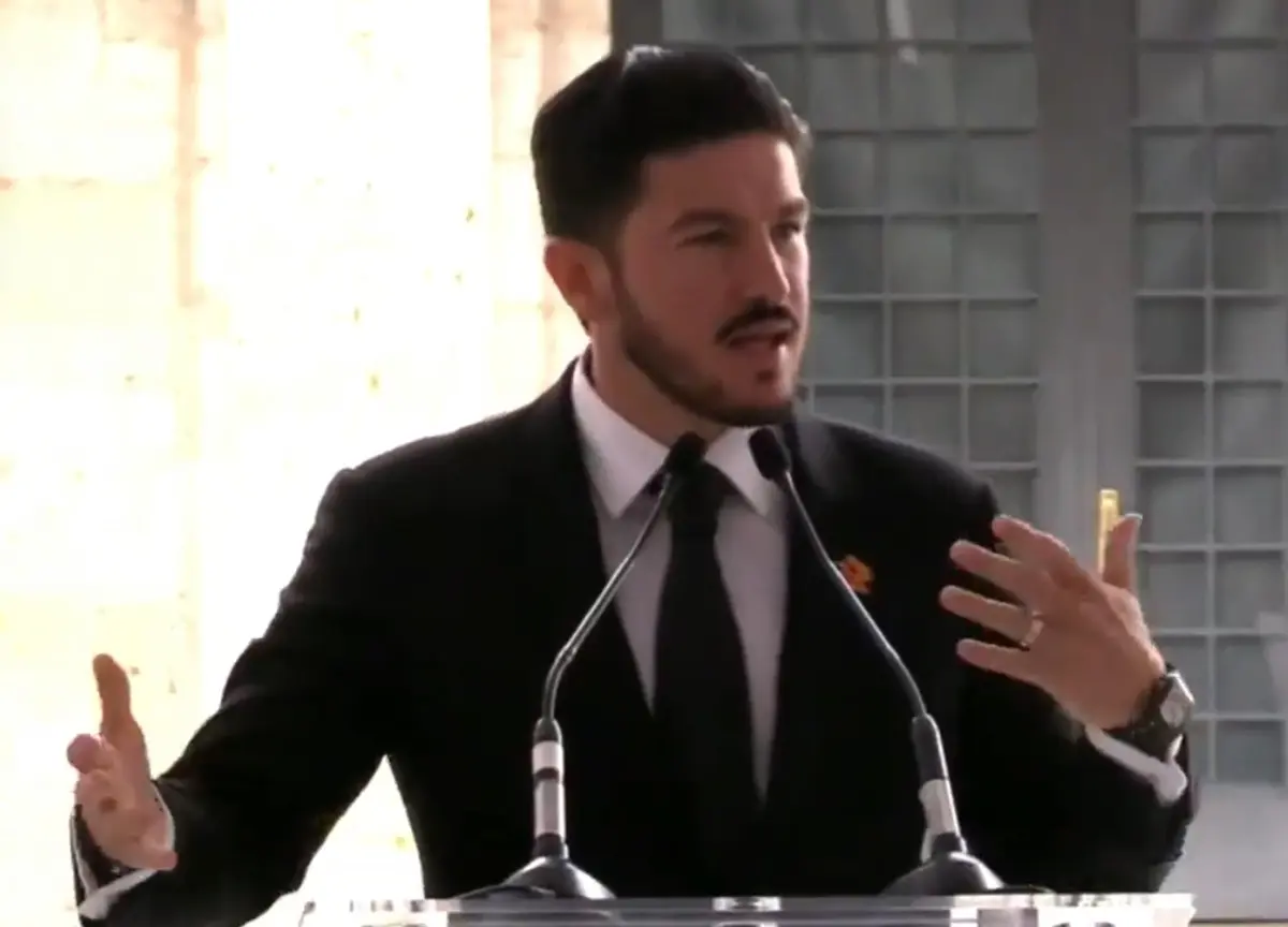 El gobernador de Nuevo León, Samuel García Sepúlveda, presenta los detalles de cara al Mundial 2026 en el estado de Jalisco. Foto: Facebook Samuel García