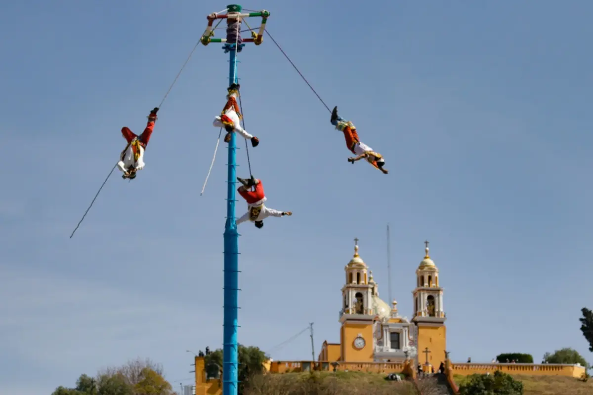 Voladores en Puebla Foto: Jafet Moz