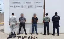 Detienen a 2 hombres con armamento pesado en Culiacán, Sinaloa