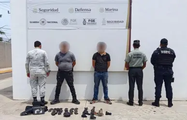 Detienen a 2 hombres con armamento pesado en Culiacán, Sinaloa