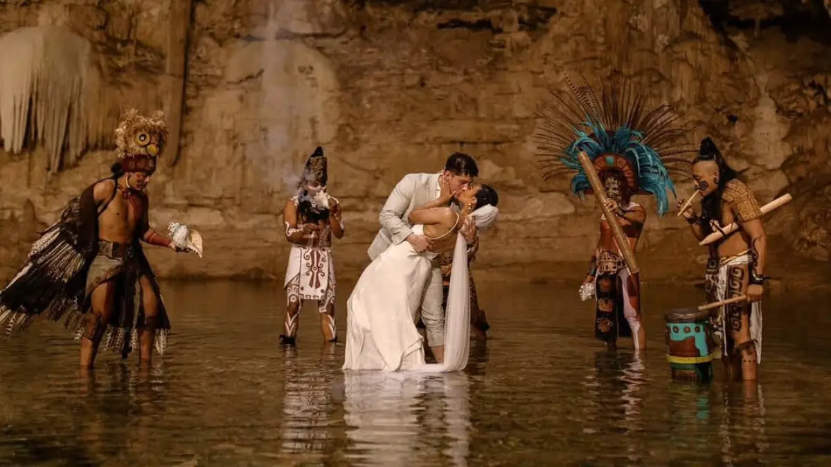 Bajo tierra o a cielo abierto, los cenotes se han vuelto los escenarios preferidos para las bodas Foto: IG Suytun_Cenote