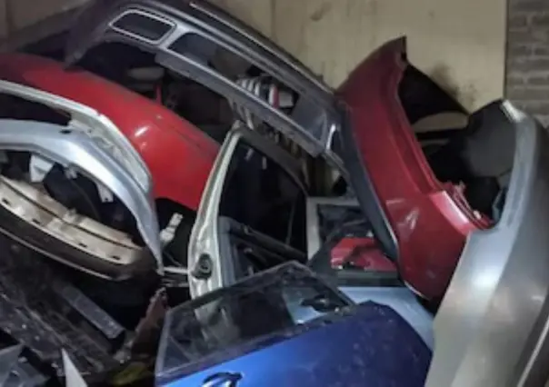 Desmantelan bodega de autopartes robadas en Edomex durante cateo