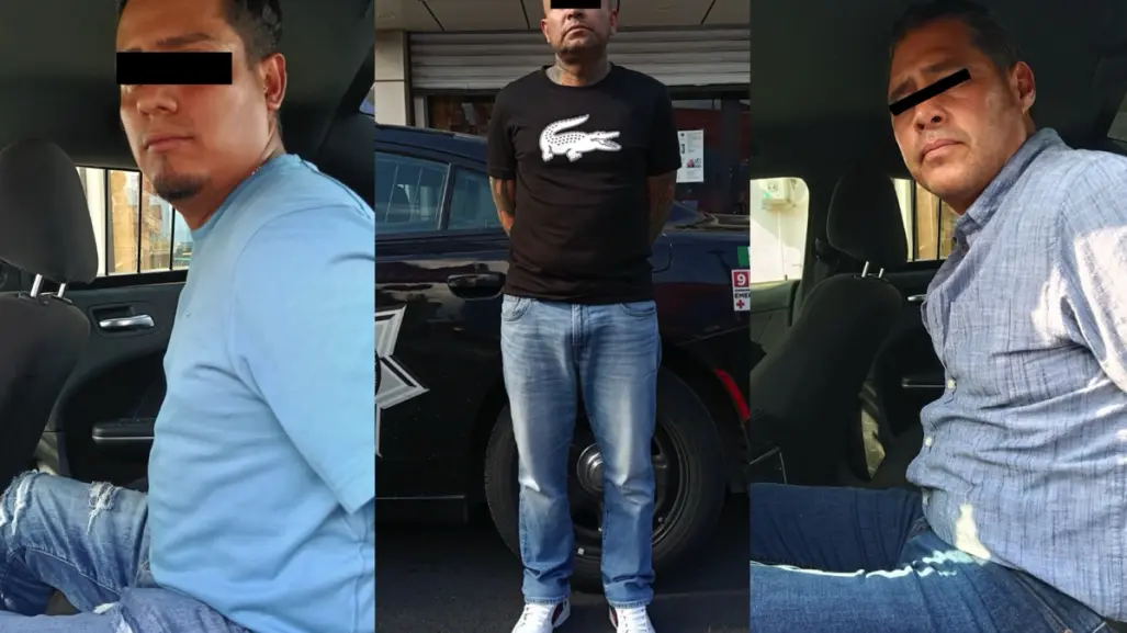 Detienen a tres hombres en Monterrey a bordo de auto con reporte de robo