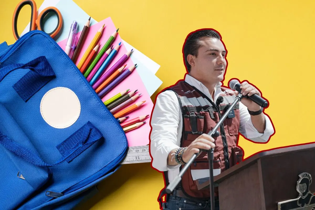 Manuel Guerra Cavazos, anunció la entrega de útiles escolares para los estudiantes del municipio Foto: Manuel Guerra Cavazos / CANVA