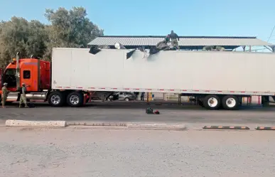 Aseguran en Sonora más de mil paquetes con presunta cocaína ocultos en tractocamión